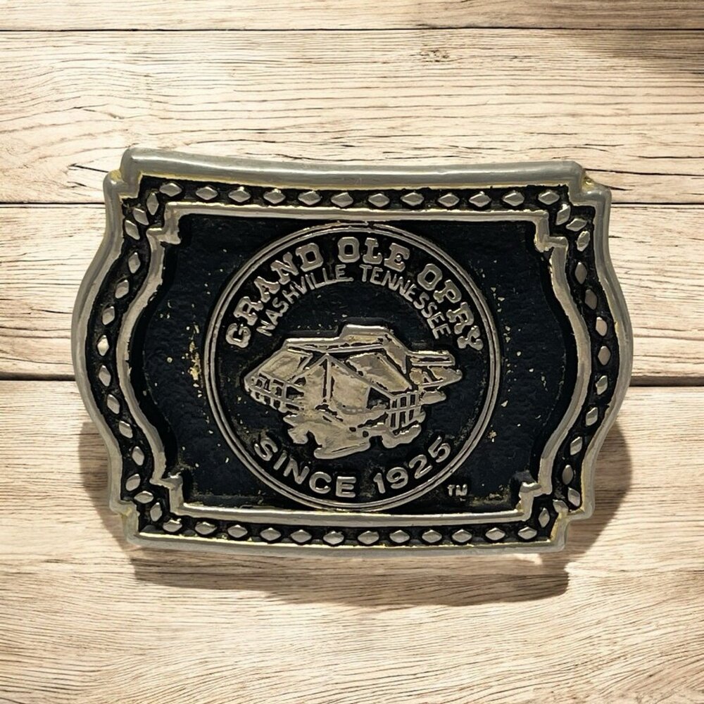 Vintage Grand Ole Opry Belt Buckle Since 1925 Country Music Made In USA